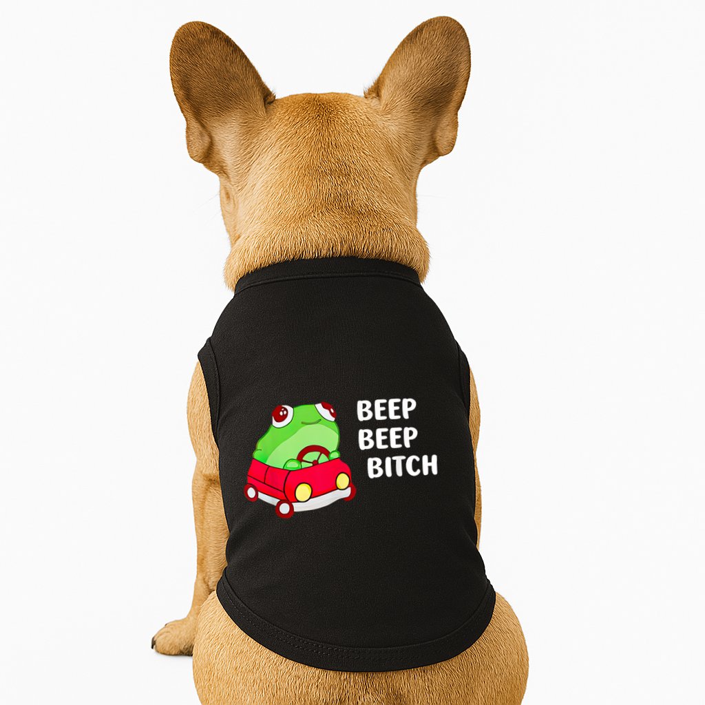 Frog Beep Beep Bitch Doggie Tank
