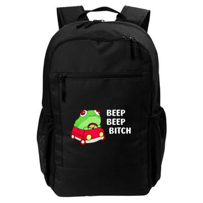 Frog Beep Beep Bitch Backpack