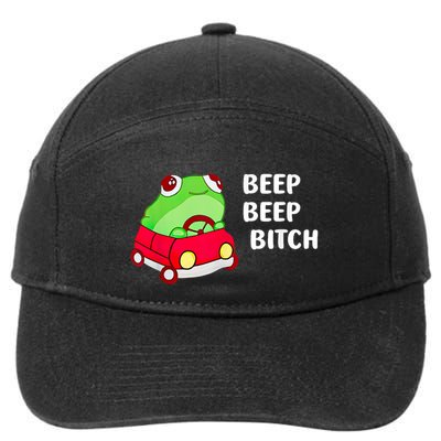 Frog Beep Beep Bitch 7-Panel Snapback Hat