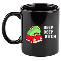 Frog Beep Beep Bitch 11oz C Handle Ceramic Mug