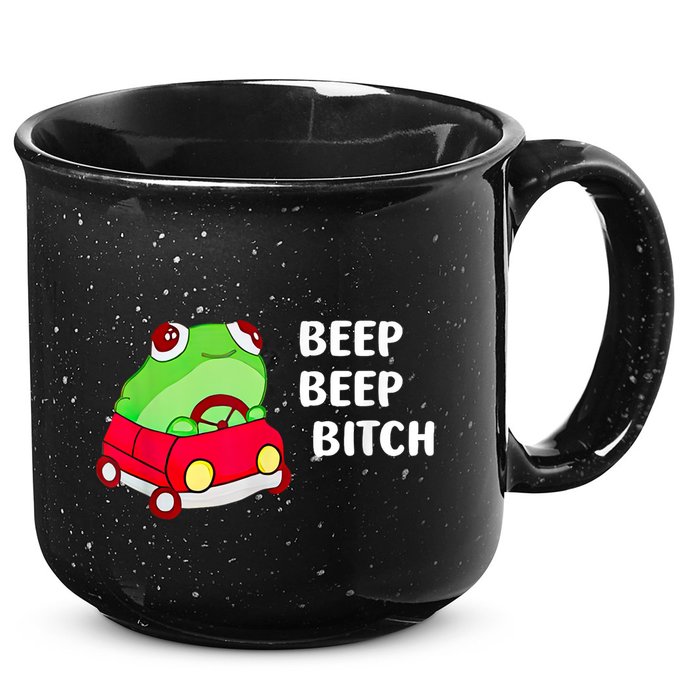 Frog Beep Beep Bitch 15oz Campfire Ceramic Mug