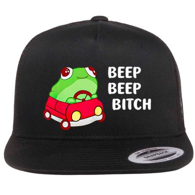 Frog Beep Beep Bitch Flatbill Hat