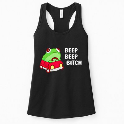 Frog Beep Beep Bitch Womens Tank Top