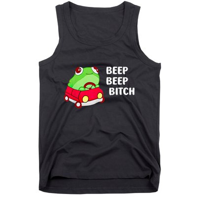 Frog Beep Beep Bitch Tank Top