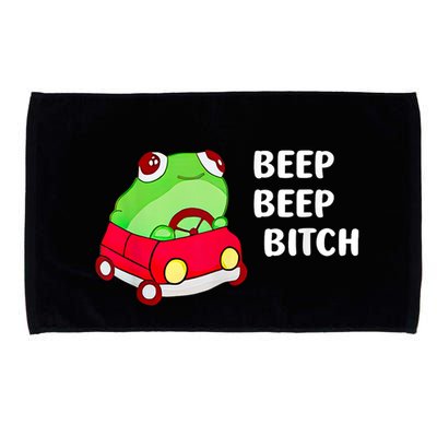 Frog Beep Beep Bitch Microfiber Hand Towel