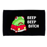 Frog Beep Beep Bitch Microfiber Hand Towel