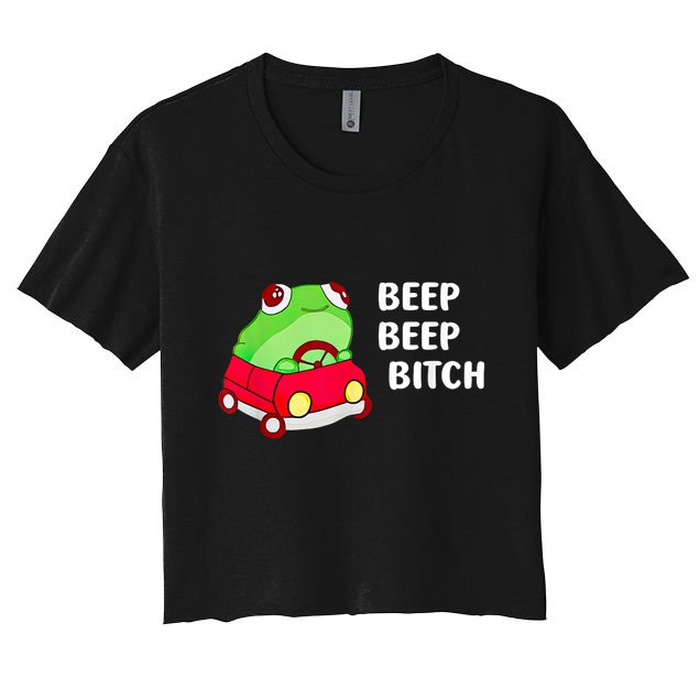 Frog Beep Beep Bitch Crop Top
