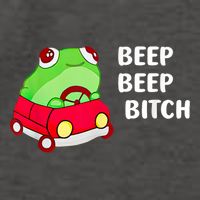 Frog Beep Beep Bitch Vector Backpack