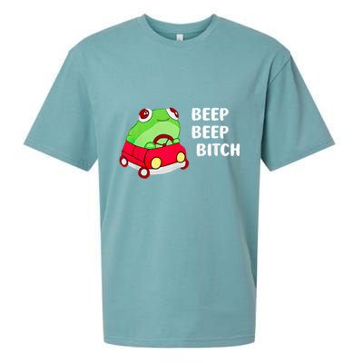 Frog Beep Beep Bitch Sueded Cloud Jersey T-Shirt