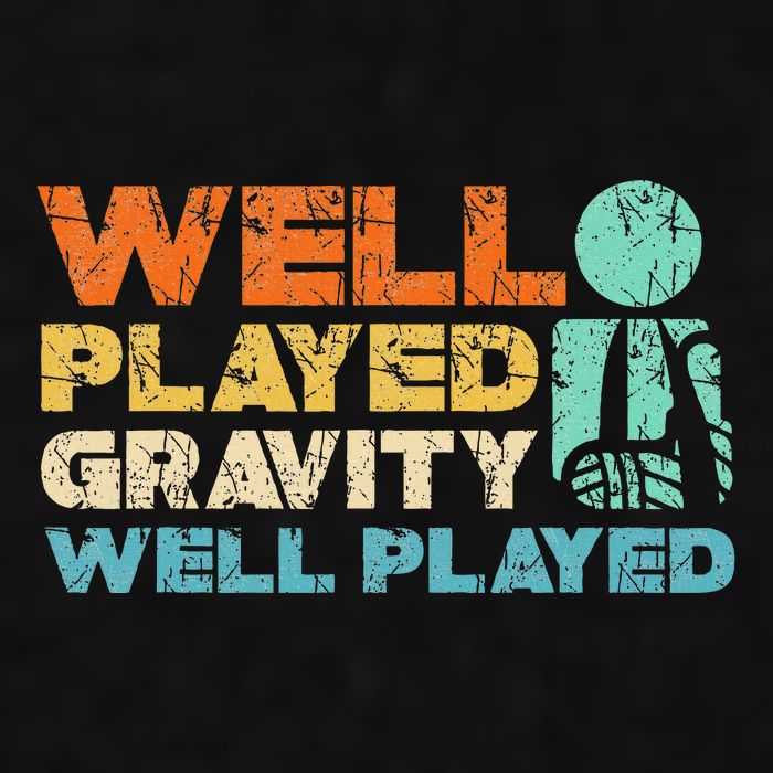 Funny Broken Bone Shoulder Elbow Well Played Gravity Ladies PosiCharge Tri-Blend Wicking Tank