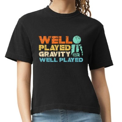 Funny Broken Bone Shoulder Elbow Well Played Gravity Comfort Colors Boxy T-Shirt