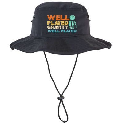 Funny Broken Bone Shoulder Elbow Well Played Gravity Bucket Hat