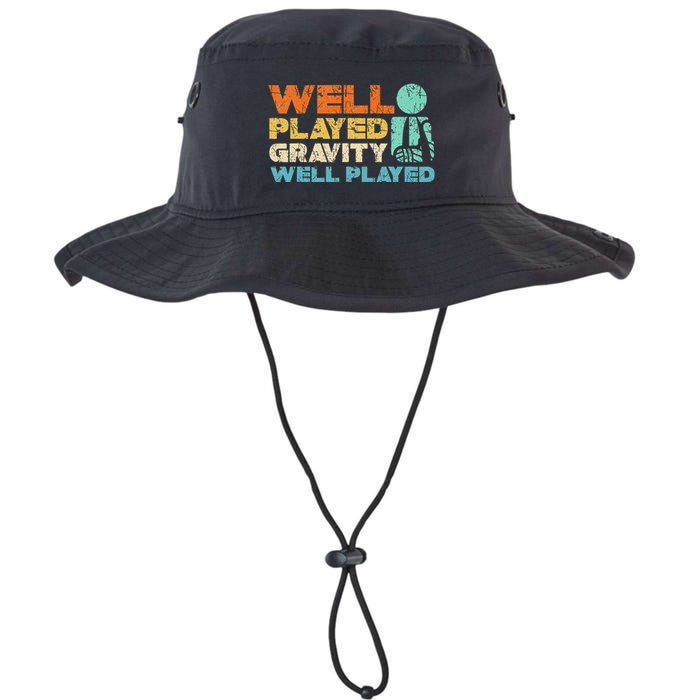 Funny Broken Bone Shoulder Elbow Well Played Gravity Bucket Hat