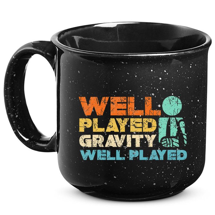 Funny Broken Bone Shoulder Elbow Well Played Gravity 15oz Campfire Ceramic Mug