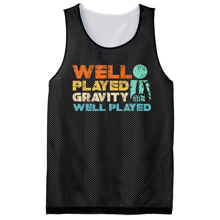 Funny Broken Bone Shoulder Elbow Well Played Gravity Mesh Reversible Basketball Jersey Tank