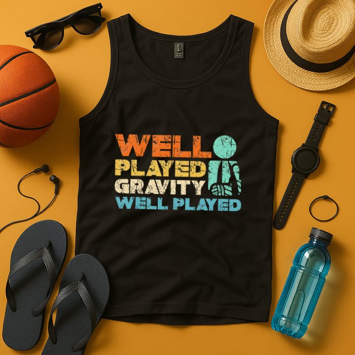 Funny Broken Bone Shoulder Elbow Well Played Gravity Tank Top