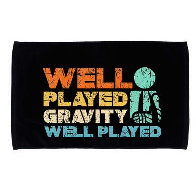 Funny Broken Bone Shoulder Elbow Well Played Gravity Microfiber Hand Towel