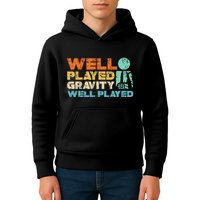Funny Broken Bone Shoulder Elbow Well Played Gravity Kids Hoodie