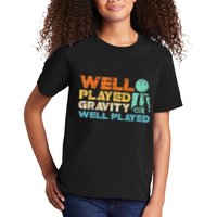 Funny Broken Bone Shoulder Elbow Well Played Gravity Kids T-Shirt