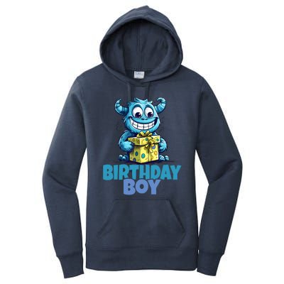 Funny Birthday Boy Monster Party Women's Pullover Hoodie