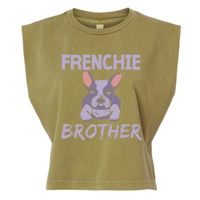 Frenchie Brother Bulldogs Frenchies French Bulldog Garment-Dyed Women's Muscle Tee