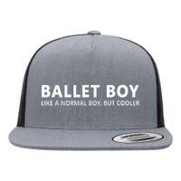 Funny Ballet Boy Music Ballet Boy Flat Bill Trucker Hat