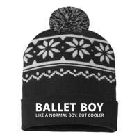 Funny Ballet Boy Music Ballet Boy USA-Made Snowflake Beanie