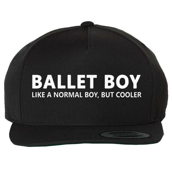 Funny Ballet Boy Music Ballet Boy Wool Snapback Cap