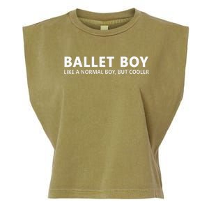 Funny Ballet Boy Music Ballet Boy Garment-Dyed Women's Muscle Tee