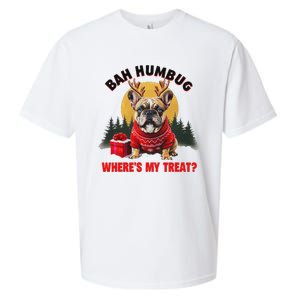 French Bulldog Bah Humbug WhereS My Treat Sueded Cloud Jersey T-Shirt