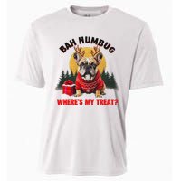 French Bulldog Bah Humbug WhereS My Treat Cooling Performance Crew T-Shirt