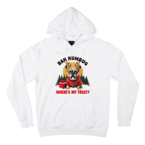 French Bulldog Bah Humbug WhereS My Treat Hoodie