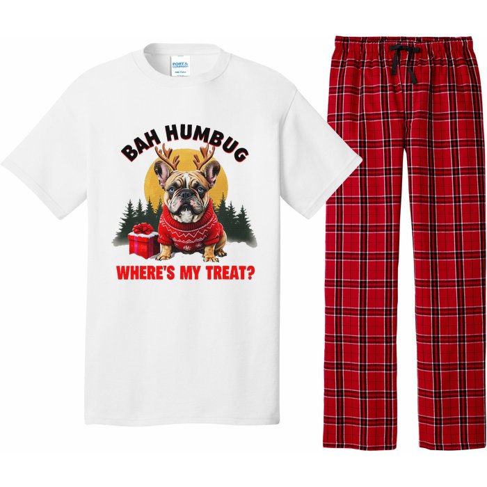 French Bulldog Bah Humbug WhereS My Treat Pajama Set