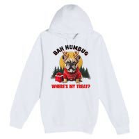 French Bulldog Bah Humbug WhereS My Treat Premium Pullover Hoodie