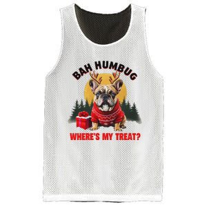 French Bulldog Bah Humbug WhereS My Treat Mesh Reversible Basketball Jersey Tank