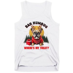 French Bulldog Bah Humbug WhereS My Treat Tank Top