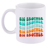 funny Big Brother Big Bro Sibling Announcement 11oz C Handle Ceramic Mug