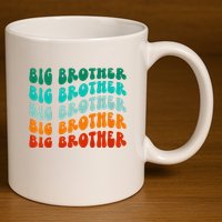 funny Big Brother Big Bro Sibling Announcement 11oz C Handle Ceramic Mug