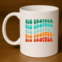 funny Big Brother Big Bro Sibling Announcement 11oz C Handle Ceramic Mug