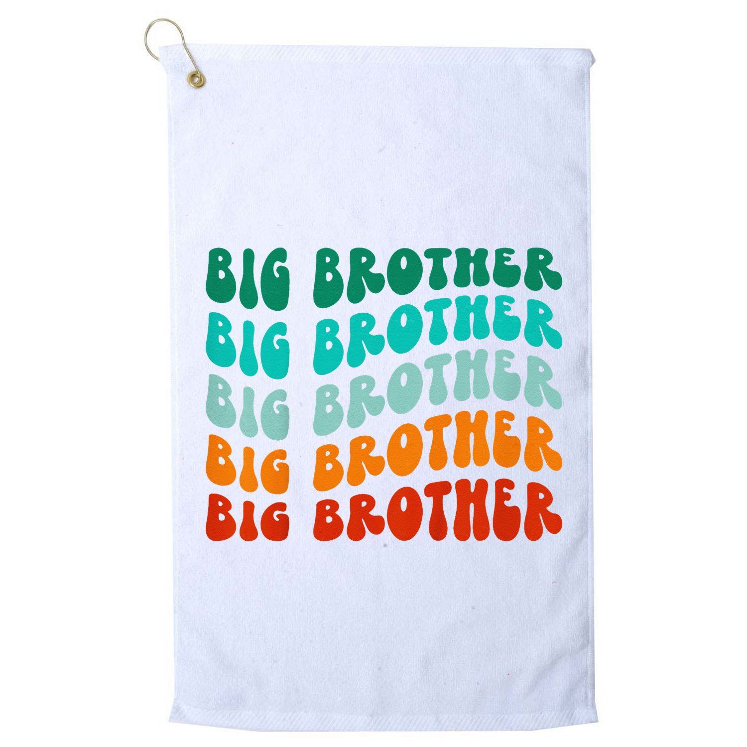 funny Big Brother Big Bro Sibling Announcement Golf Towel
