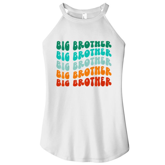 funny Big Brother Big Bro Sibling Announcement Women's Perfect Tri Rocker Tank
