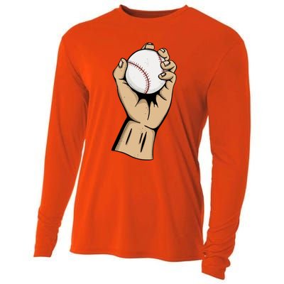 Funny Baseball Ball Team Player Cool Gift Pitch Homerun Baseballer Gift Cooling Performance Long Sleeve Crew