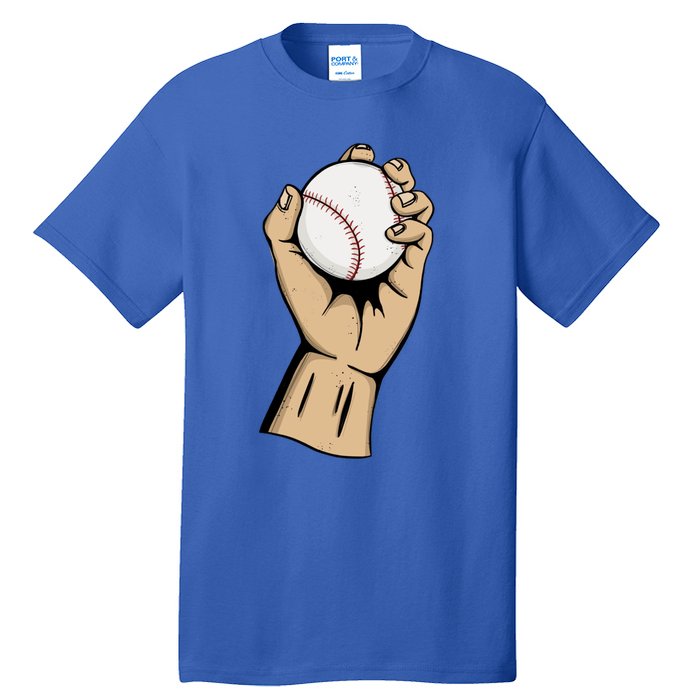 Funny Baseball Ball Team Player Cool Gift Pitch Homerun Baseballer Gift Tall T-Shirt