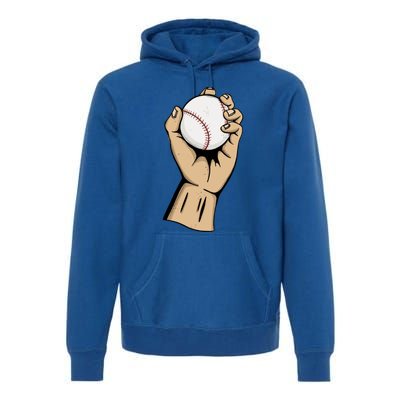 Funny Baseball Ball Team Player Cool Gift Pitch Homerun Baseballer Gift Premium Hoodie