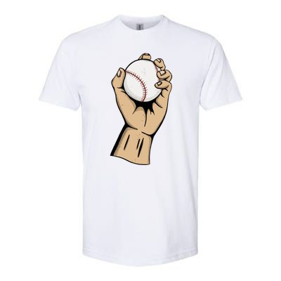 Funny Baseball Ball Team Player Cool Gift Pitch Homerun Baseballer Gift Softstyle CVC T-Shirt