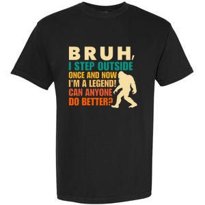 Funny Bigfoot Bruh Sasquatch Garment-Dyed Heavyweight T-Shirt