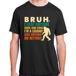 Funny Bigfoot Bruh Sasquatch Adult ChromaSoft Performance T-Shirt