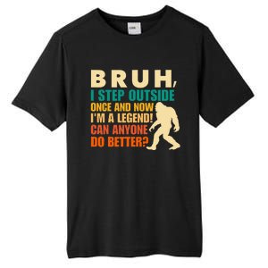 Funny Bigfoot Bruh Sasquatch Tall Fusion ChromaSoft Performance T-Shirt