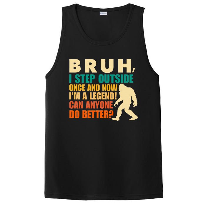 Funny Bigfoot Bruh Sasquatch PosiCharge Competitor Tank