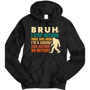 Funny Bigfoot Bruh Sasquatch Tie Dye Hoodie